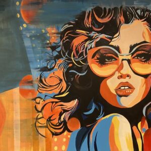 'Peach Fuzz' 8" x 10" archival ink giclee print on watercolor paper.