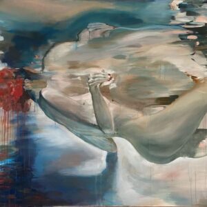 'There You Go.' 72" x 72" acrylic on stretched canvas with custom copper frame.