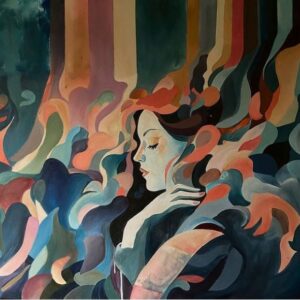 'Mother.' 18" x 24" archival ink giclee print on stretched canvas.