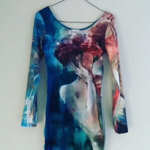 The Drop Dress. S/M minidress with original printed artwork. $250.00